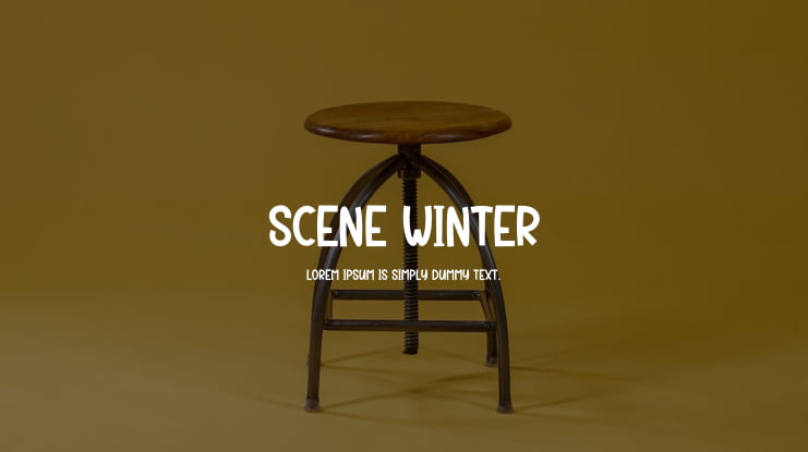 Scene Winter Font