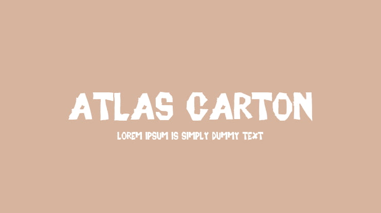 ATLAS CARTON Font