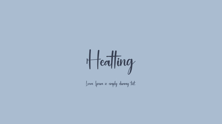 Heatting Font