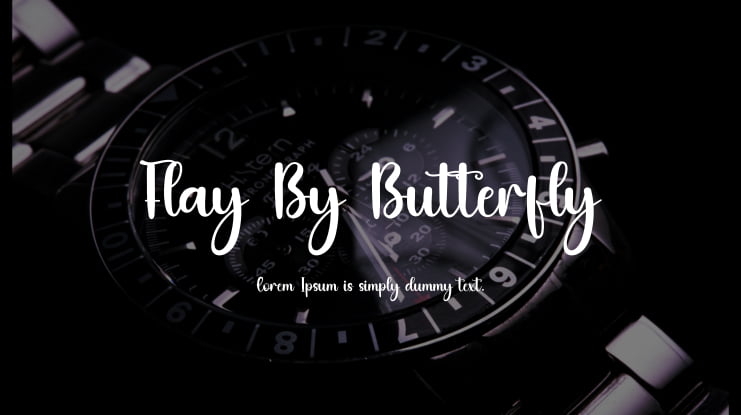 Flay By Butterfly Font