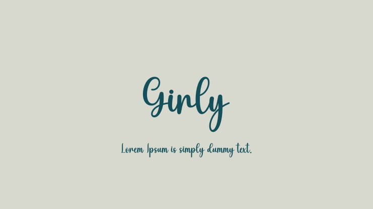 Girly Font