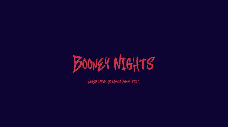 Booney Nights Font