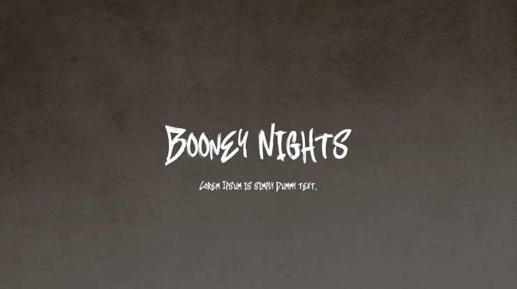 Booney Nights Font