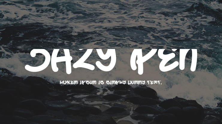 Jazy Pen Font