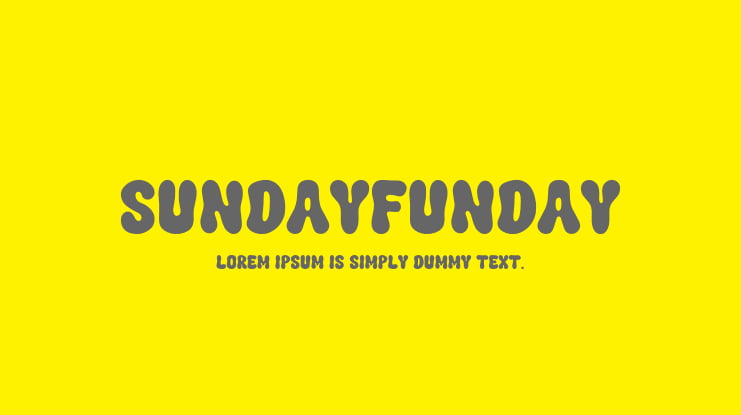 SundayFunday Font