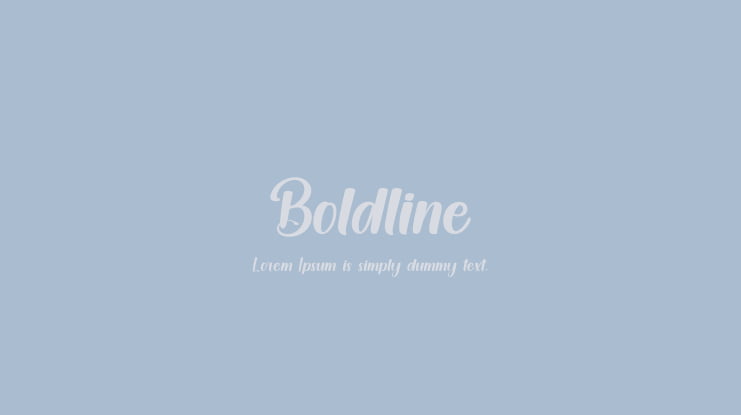 Boldline Font