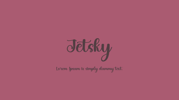 Jetsky Font