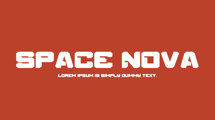 SPACE NOVA Font