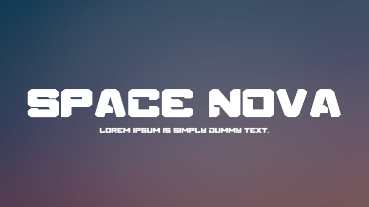 SPACE NOVA Font