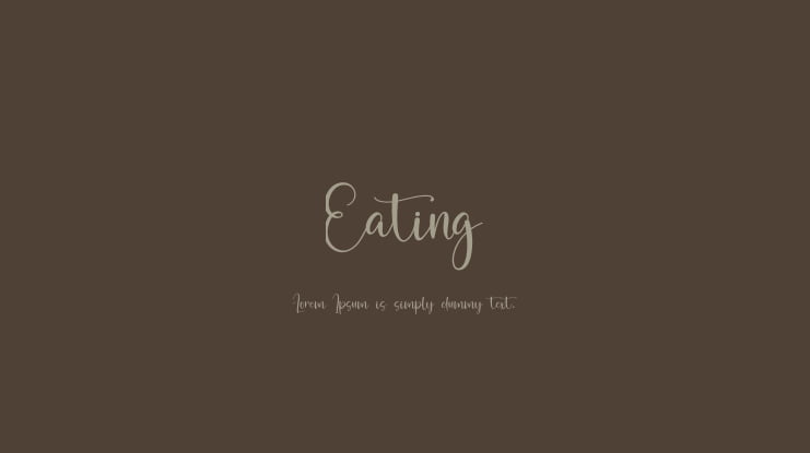 Eating Font