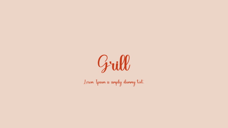 Grill Font