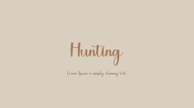 Hunting Font