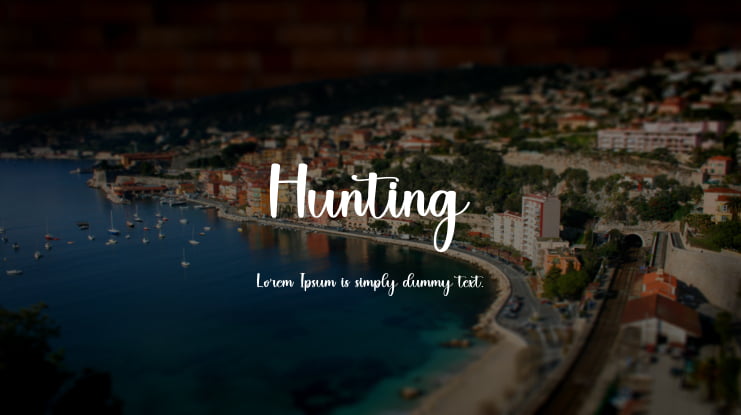 Hunting Font