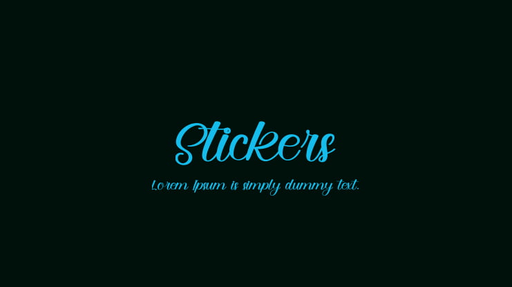 Stickers Font