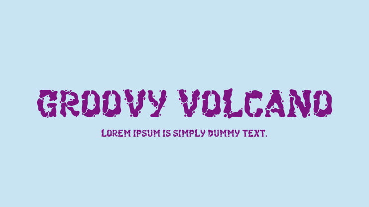 Groovy Volcano Font