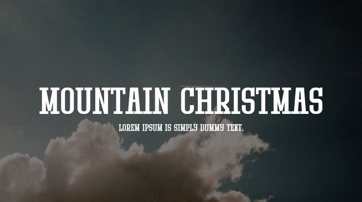 Mountain Christmas Font