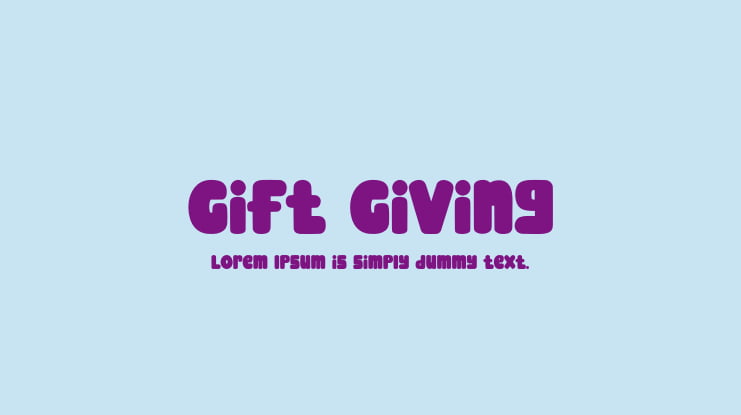 Gift Giving Font