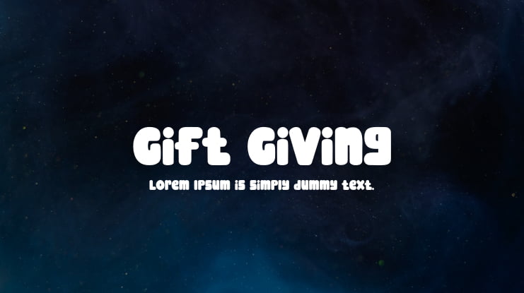 Gift Giving Font