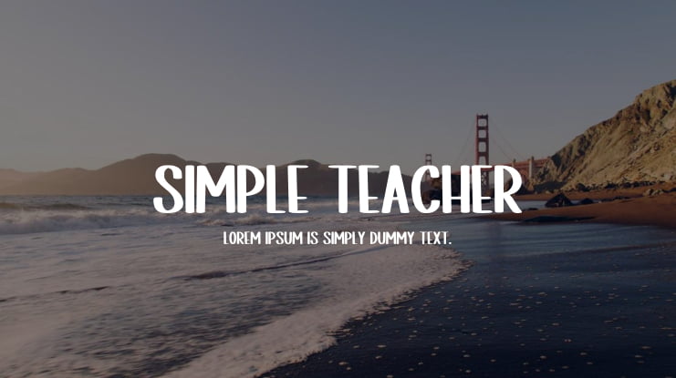 Simple Teacher Font