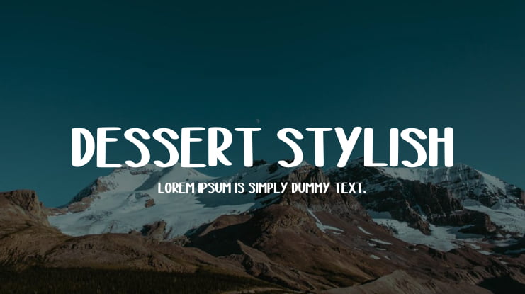 Dessert stylish Font