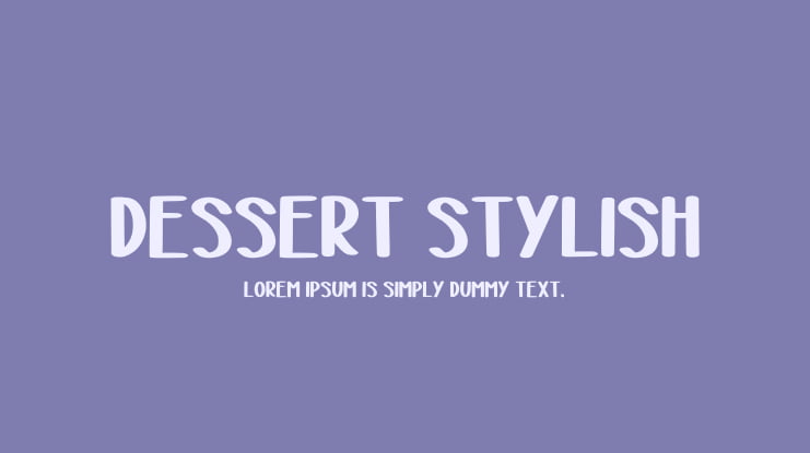 Dessert stylish Font