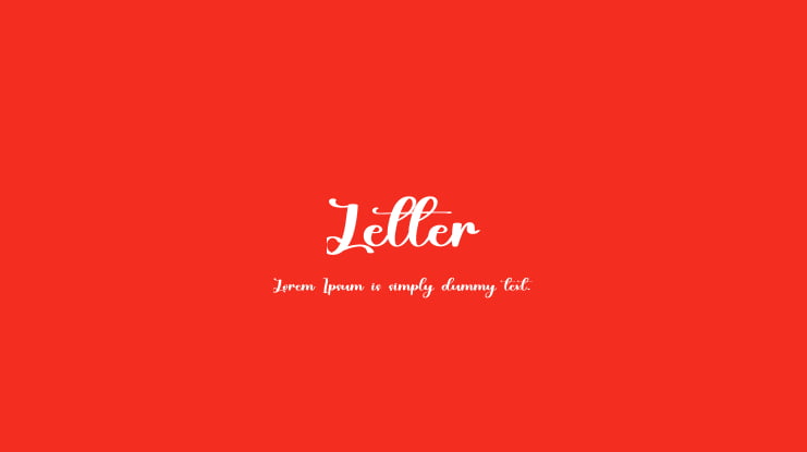 Letter Font