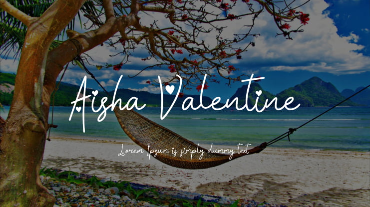 Aisha Valentine Font