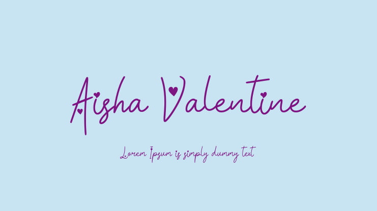 Aisha Valentine Font