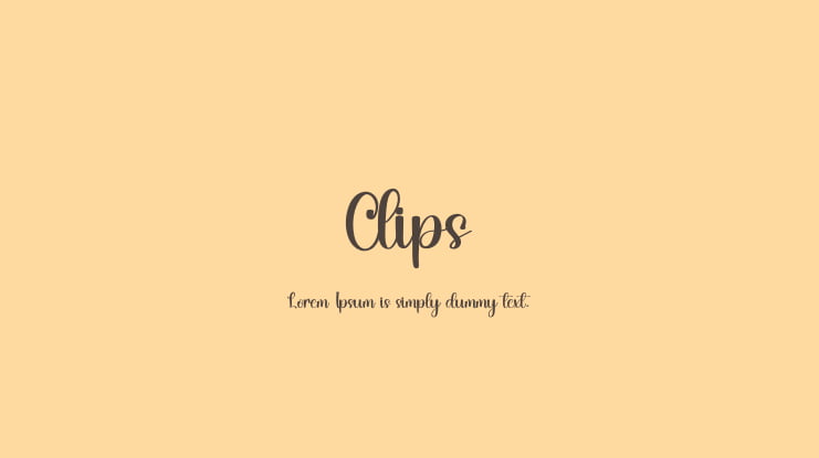 Clips Font