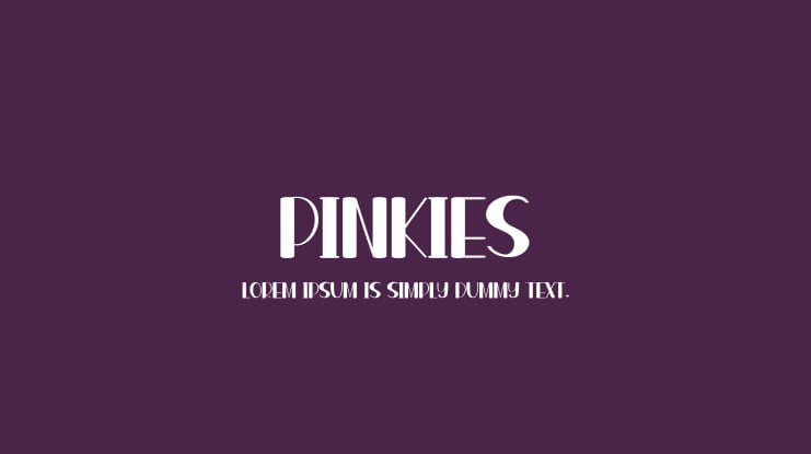 Pinkies Font