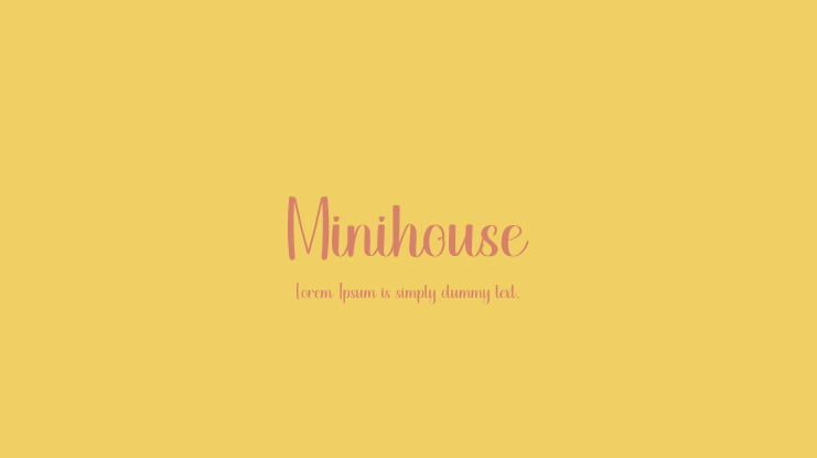 Minihouse Font