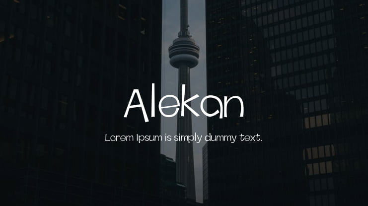 Alekan Font Family