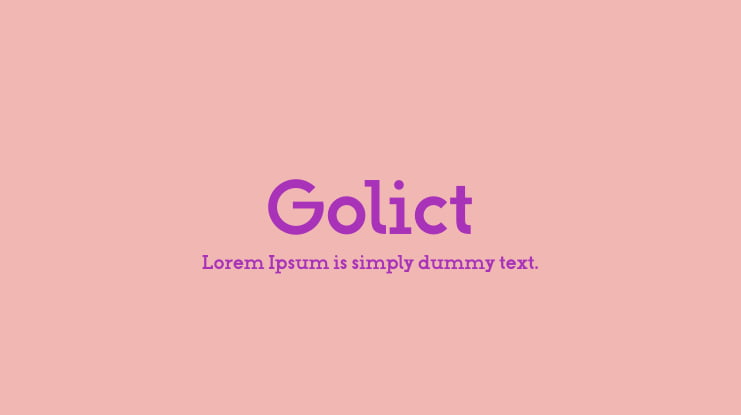 Golict Font