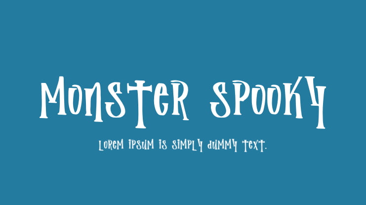 Monster Spooky Font