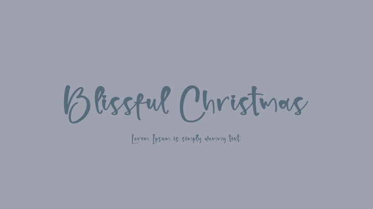 Blissful Christmas Font