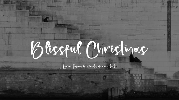 Blissful Christmas Font