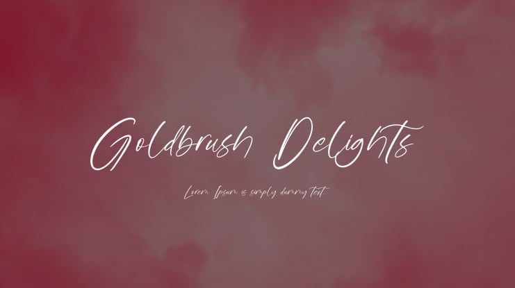 Goldbrush Delights Font