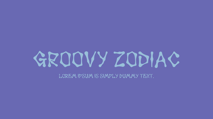 Groovy Zodiac Font