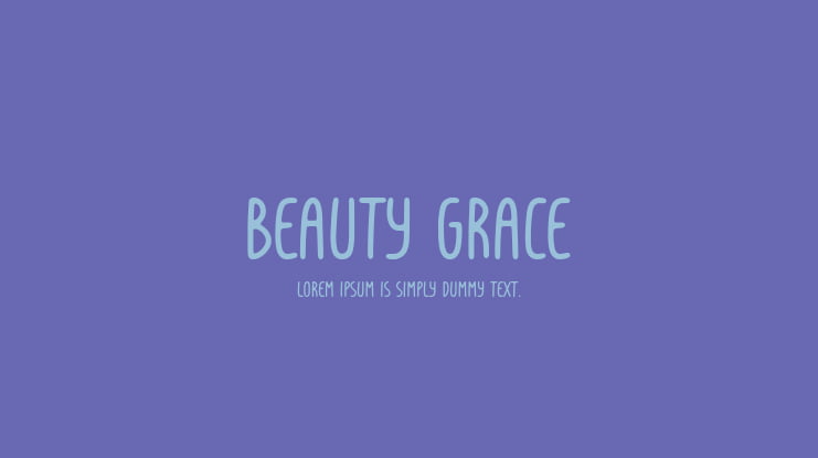 Beauty Grace Font