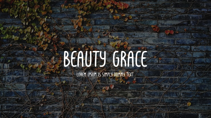 Beauty Grace Font