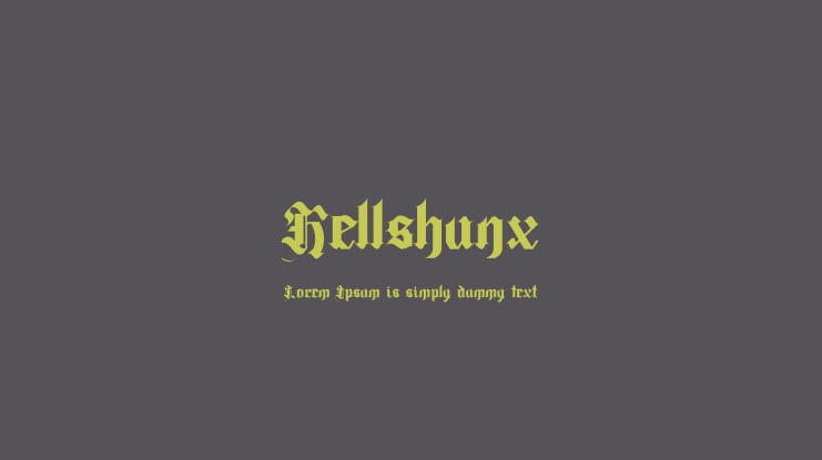 Hellshunx Font