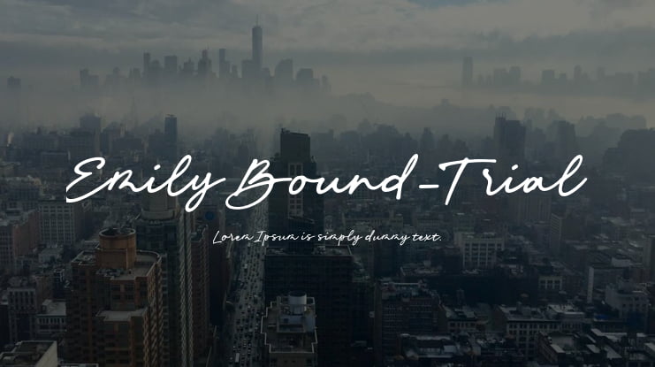 Emily Bound-Trial Font