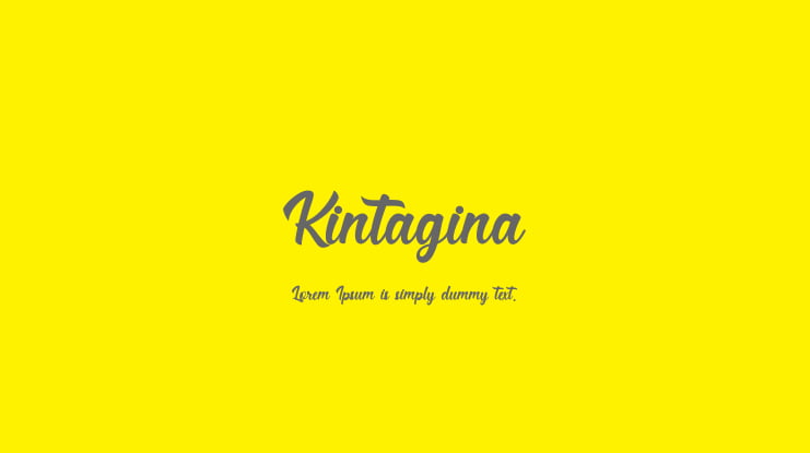 Kintagina Font