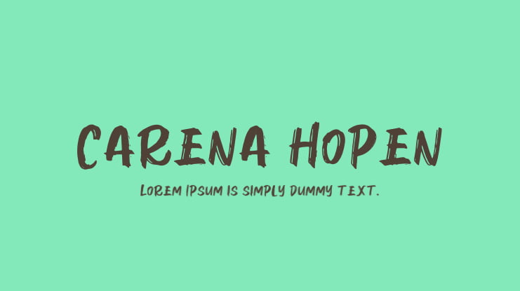 Carena Hopen Font