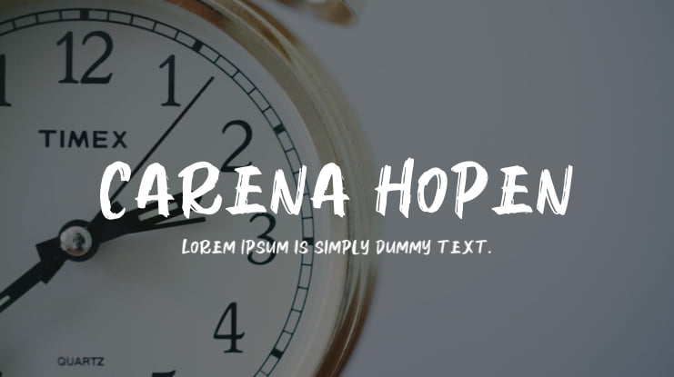 Carena Hopen Font