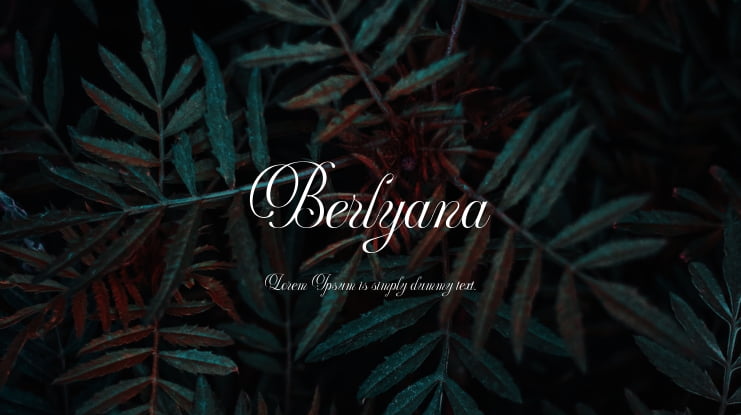 Berlyana Font Family