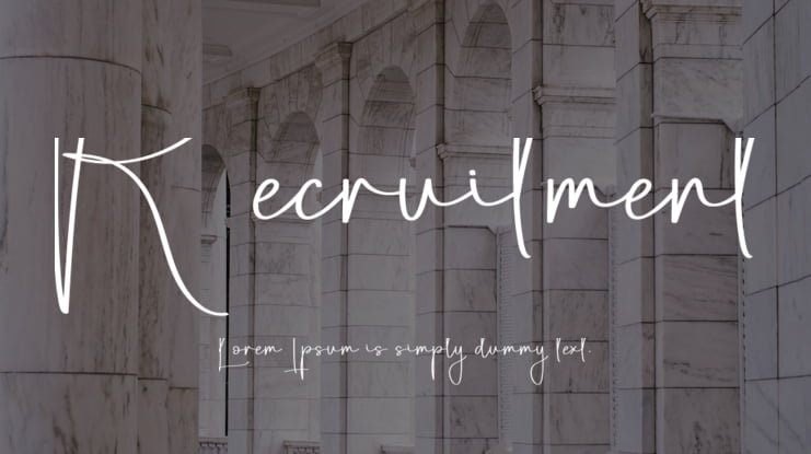 Recruitment Font