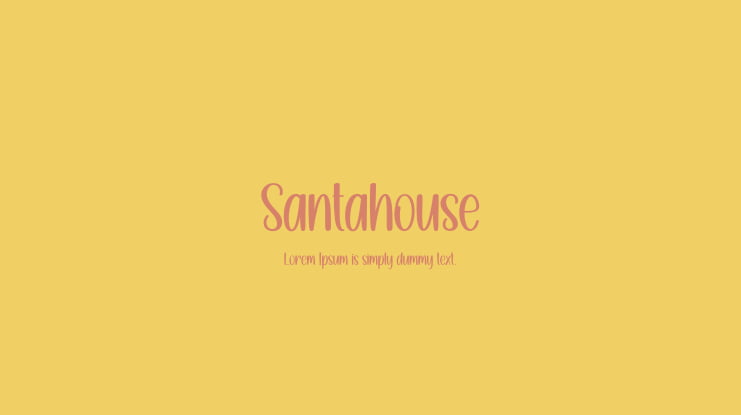 Santahouse Font