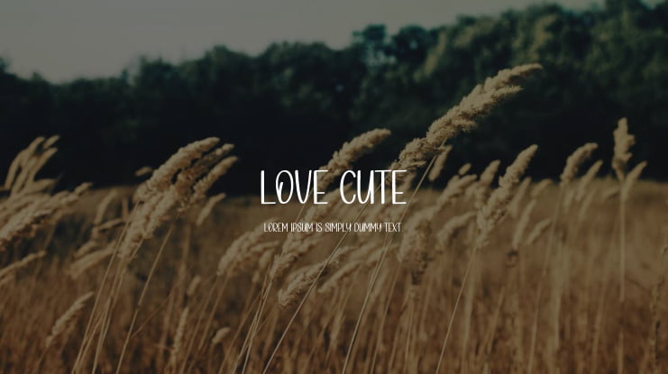 Love Cute Font