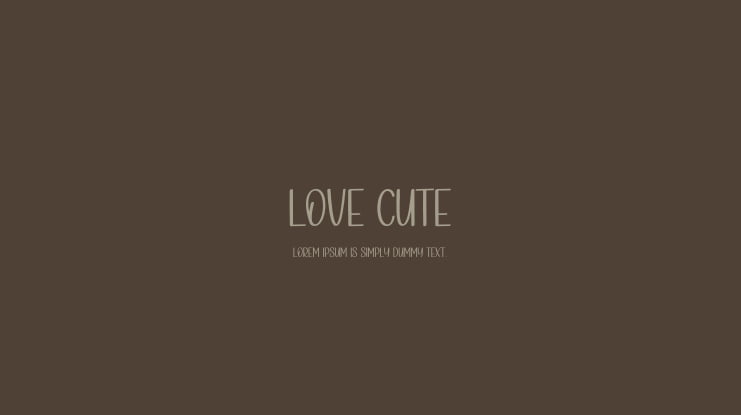 Love Cute Font